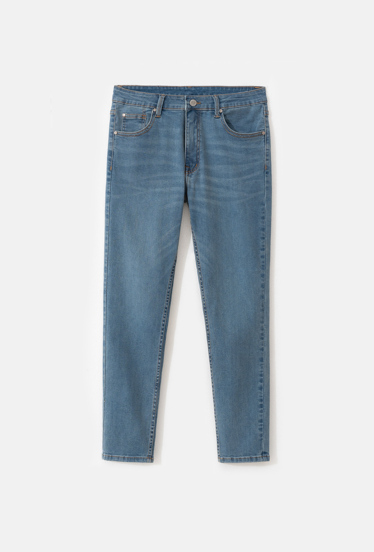 Quần Jeans Clean Denim dáng Slimfit  xanh-nhat 1