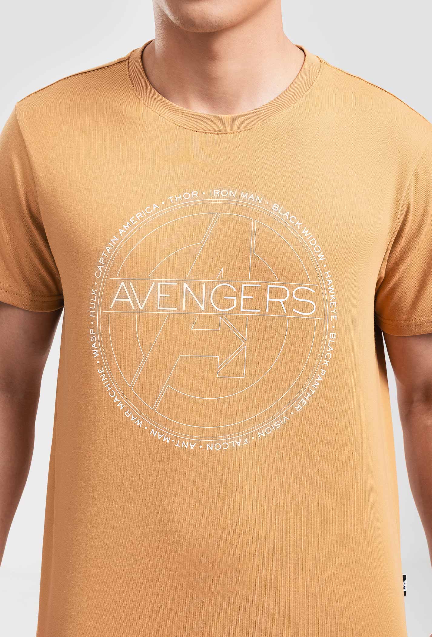 Áo thun Marvel Avengers Logo Basics  - Cacao  1