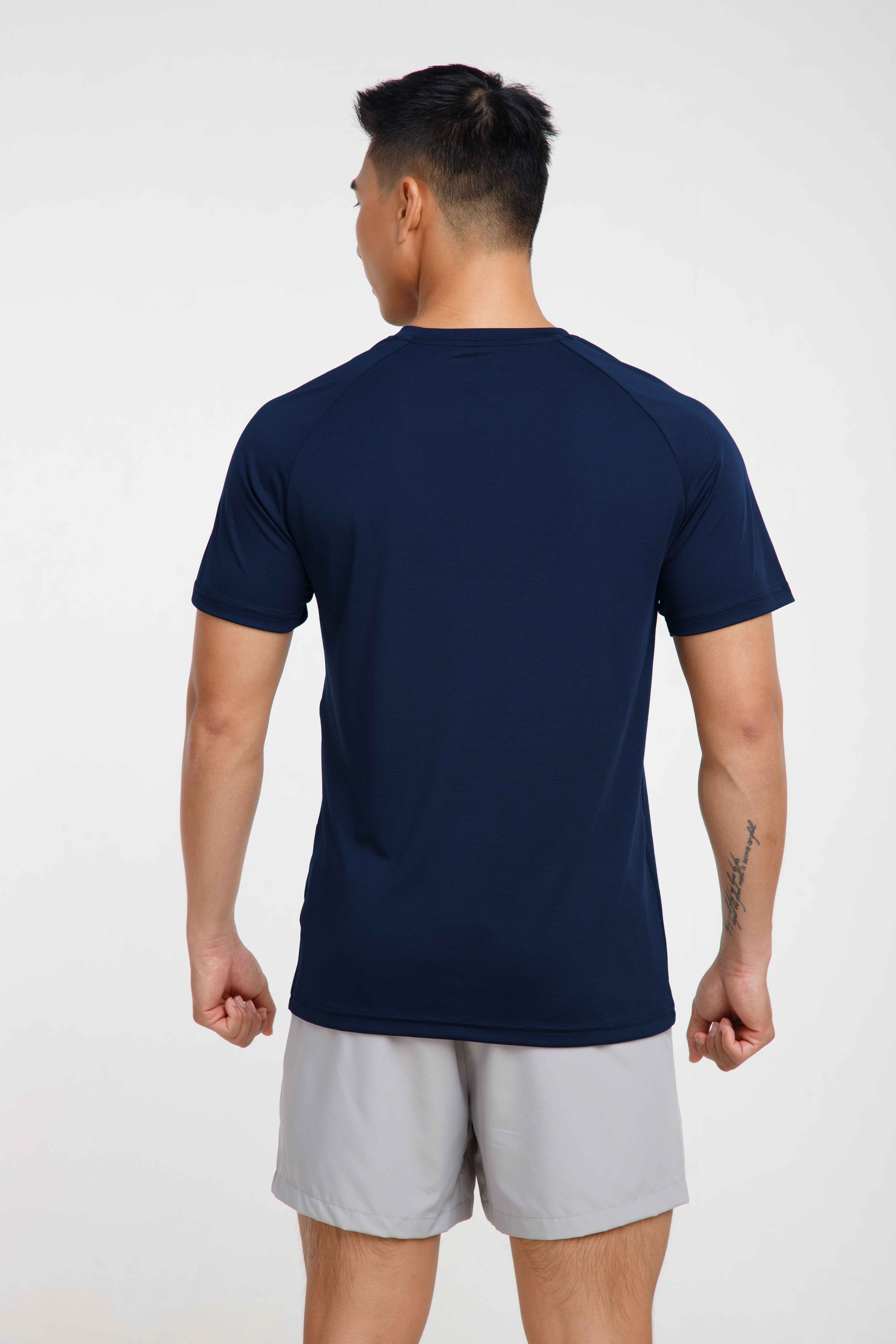 T-Shirt thể thao V1 xanh-navy 2