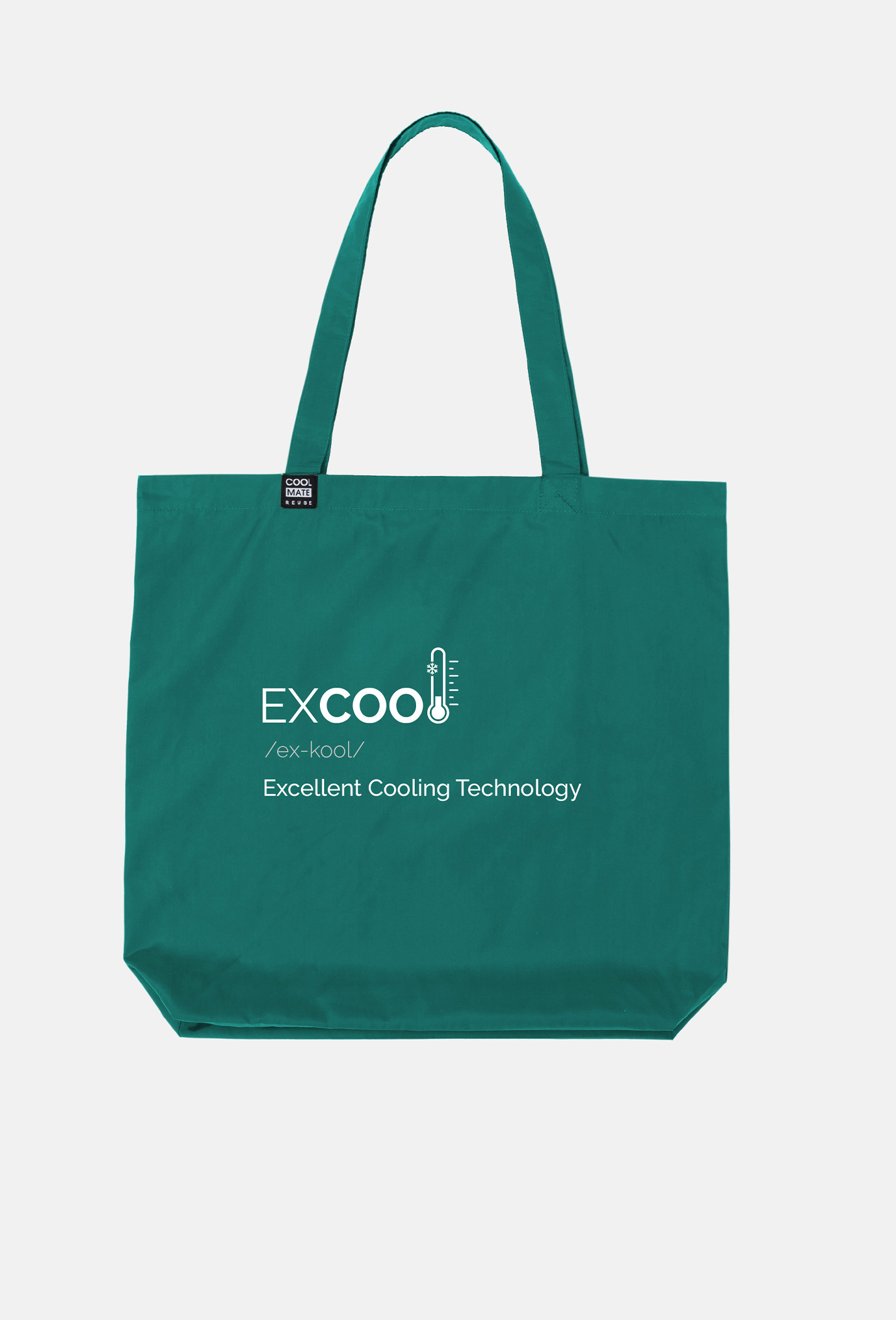 Túi Coolmate Clean Bag in chữ Excool  Xanh ngọc