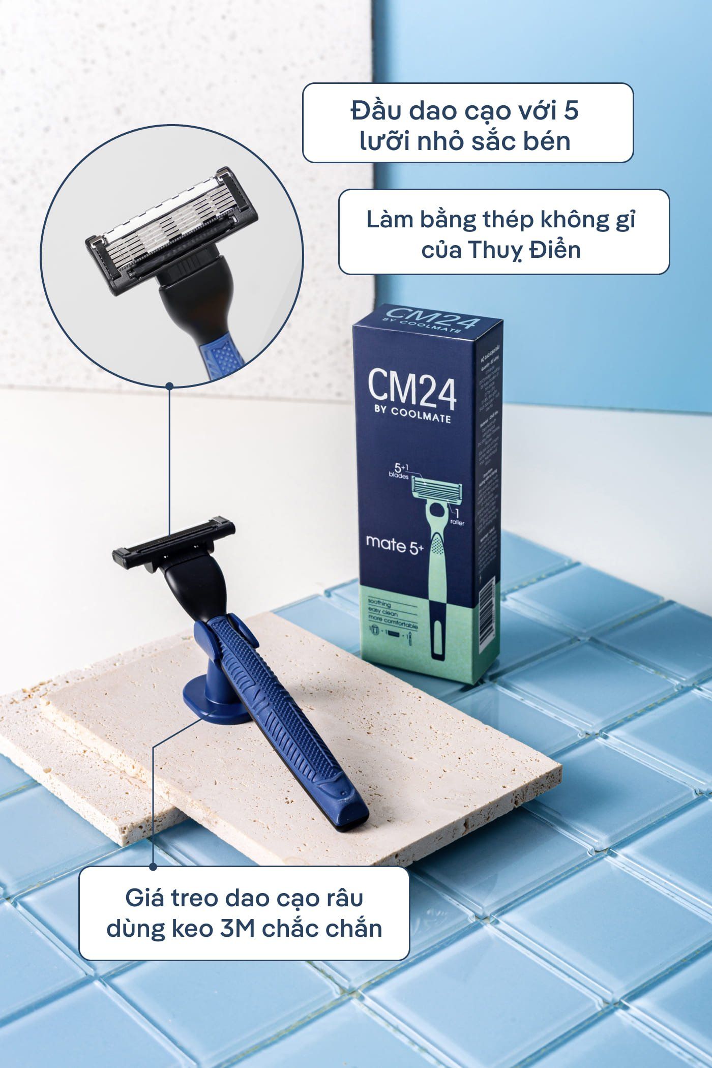Shaving Kit - Bộ cạo râu cho nam thương hiệu CM24  3