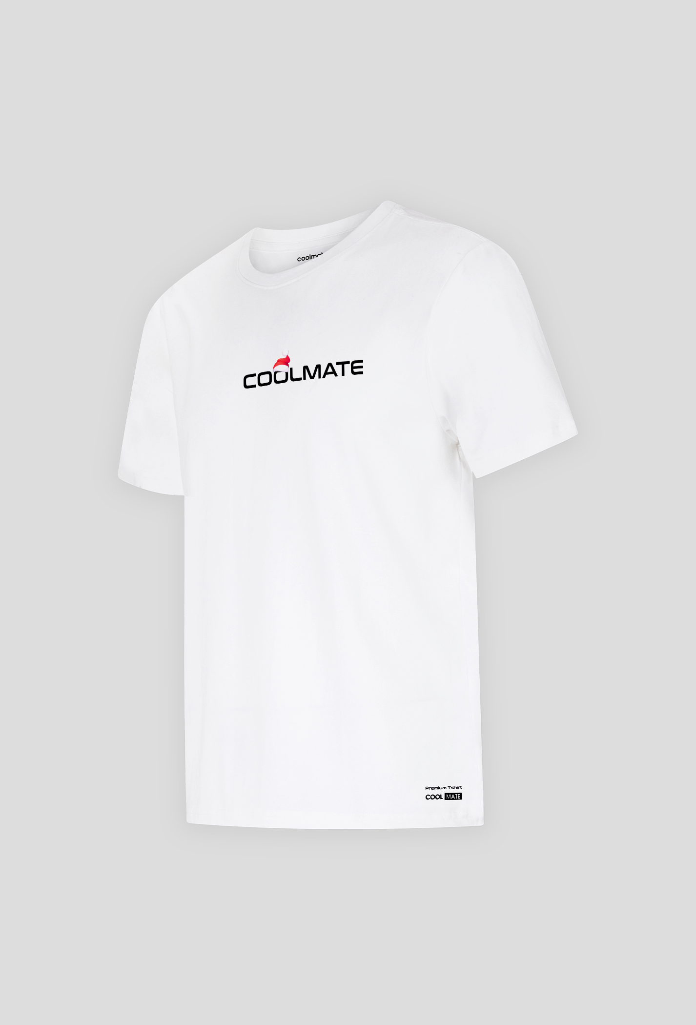 Áo thun Cotton Compact in logo Coolmate Xmas Trắng 2