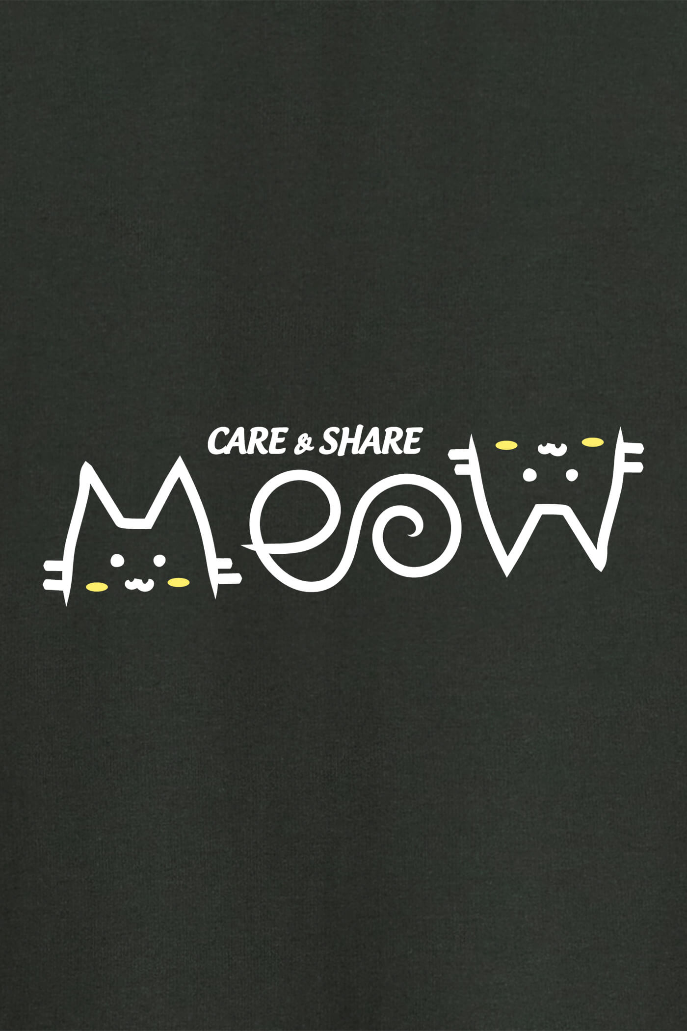 Meow - Áo thun nam dài tay Cotton Compact V2 Care & Share in Meow Basic Rêu 2