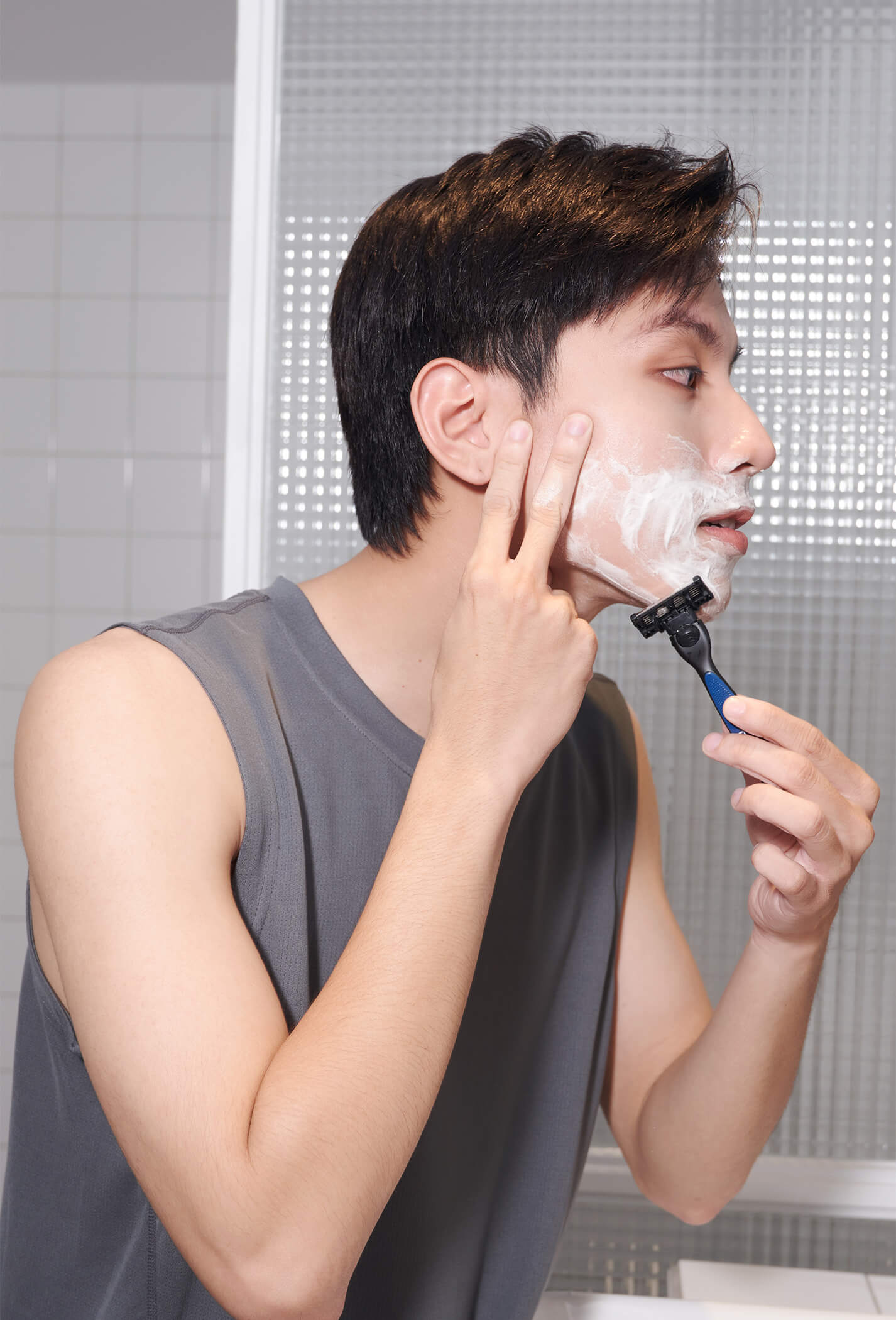 Combo Dao cạo râu & Bộ lưỡi cạo râu loại (5 lưỡi +1) thương hiệu CM24  10