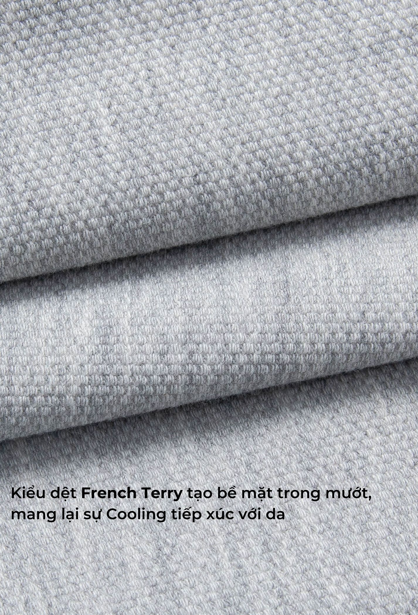 FLASH SALE - Quần Short Nam New French Terry Xám nhạt 5