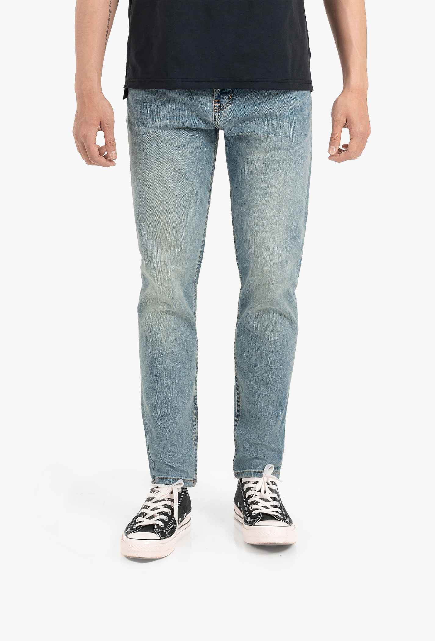 SĂN DEAL - Quần Jeans Basic Slim V2 Xanh nhạt