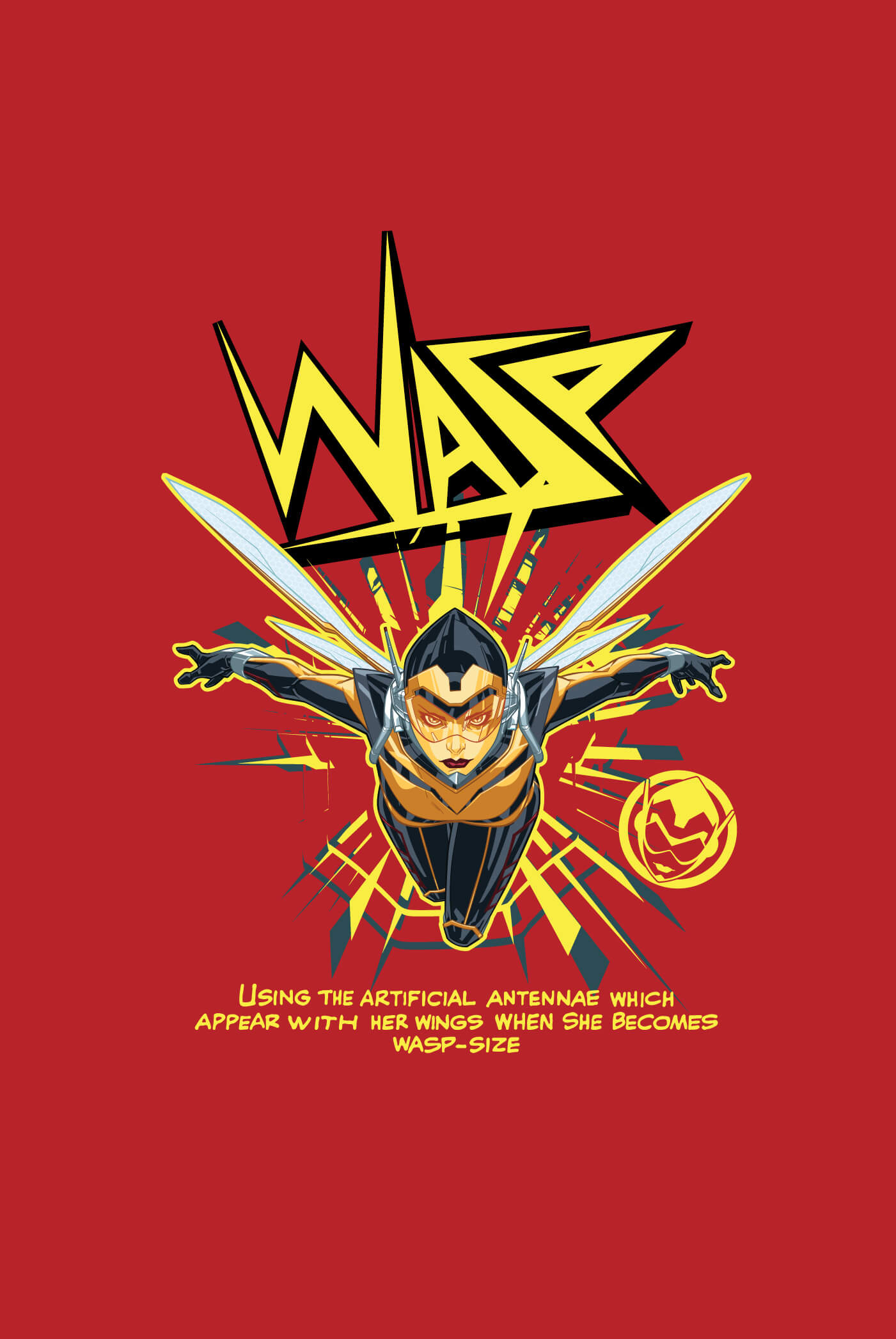 Áo thun Marvel Oversize The Wasp Graphic  7
