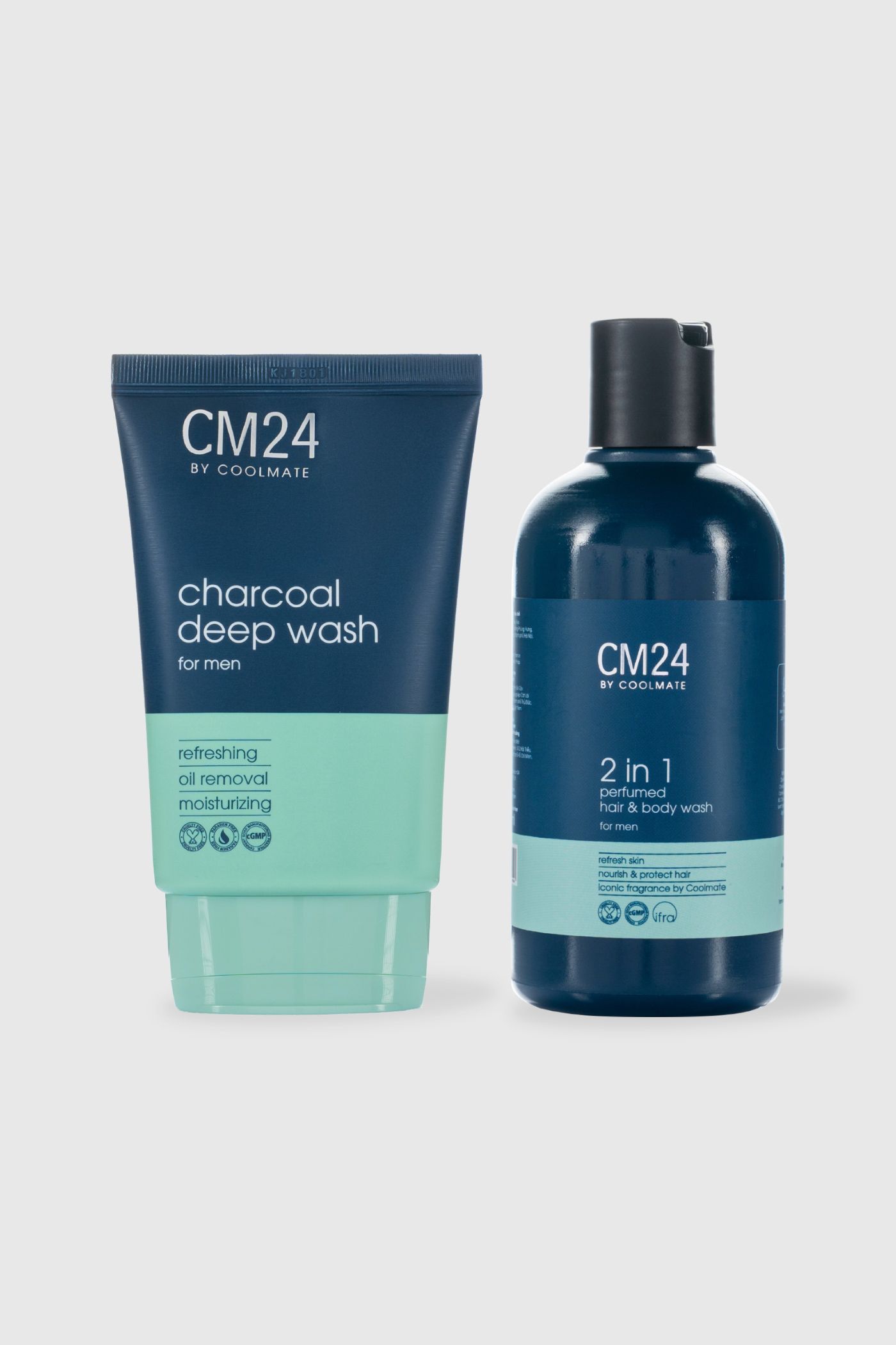 Combo Kem rửa mặt Charcoal Deep Wash & Sữa tắm gội hương nước hoa CM24 
