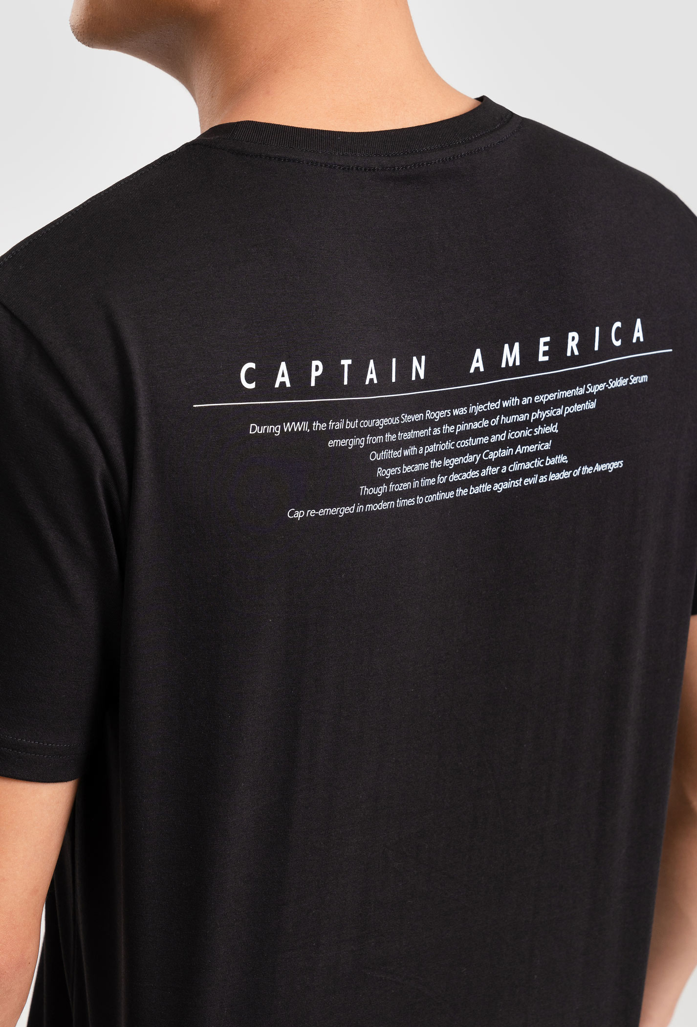 Áo thun Marvel Captain America Quote - màu đen  7