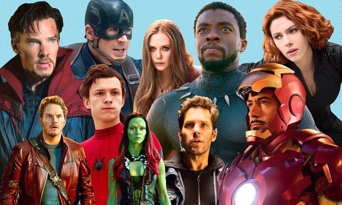 Top 7 diễn viên được yêu thích nhất trong vũ trụ điện ảnh Marvel