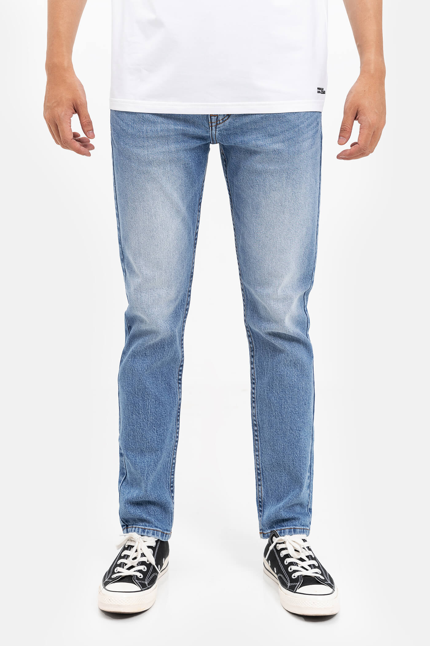 LDP - Quần Jeans Clean Denim dáng Slimfit  S3 Xanh nhạt 2
