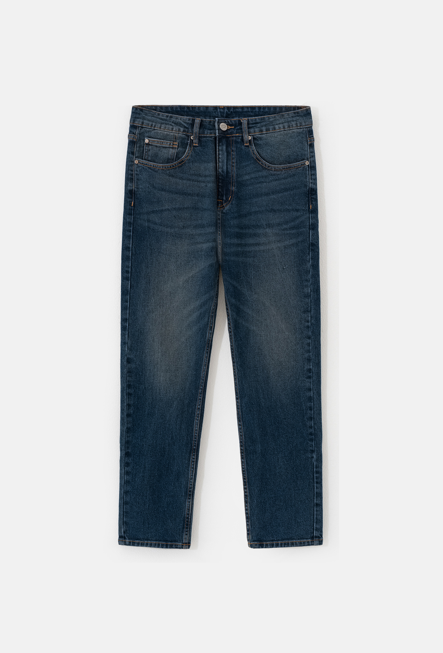 Quần Jeans Basic Regular Xanh đậm 1