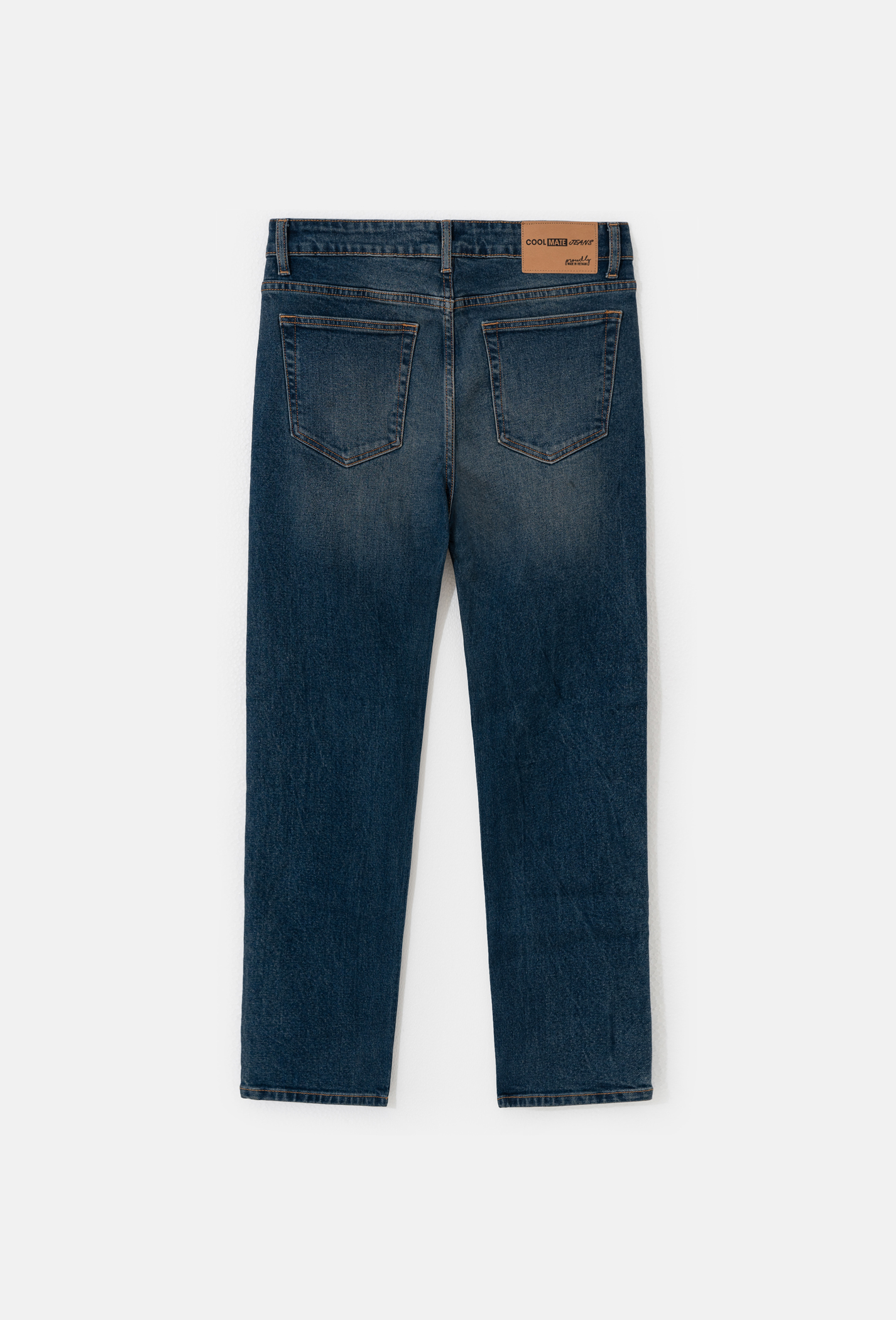 Quần Jeans Basic Regular Xanh đậm 2
