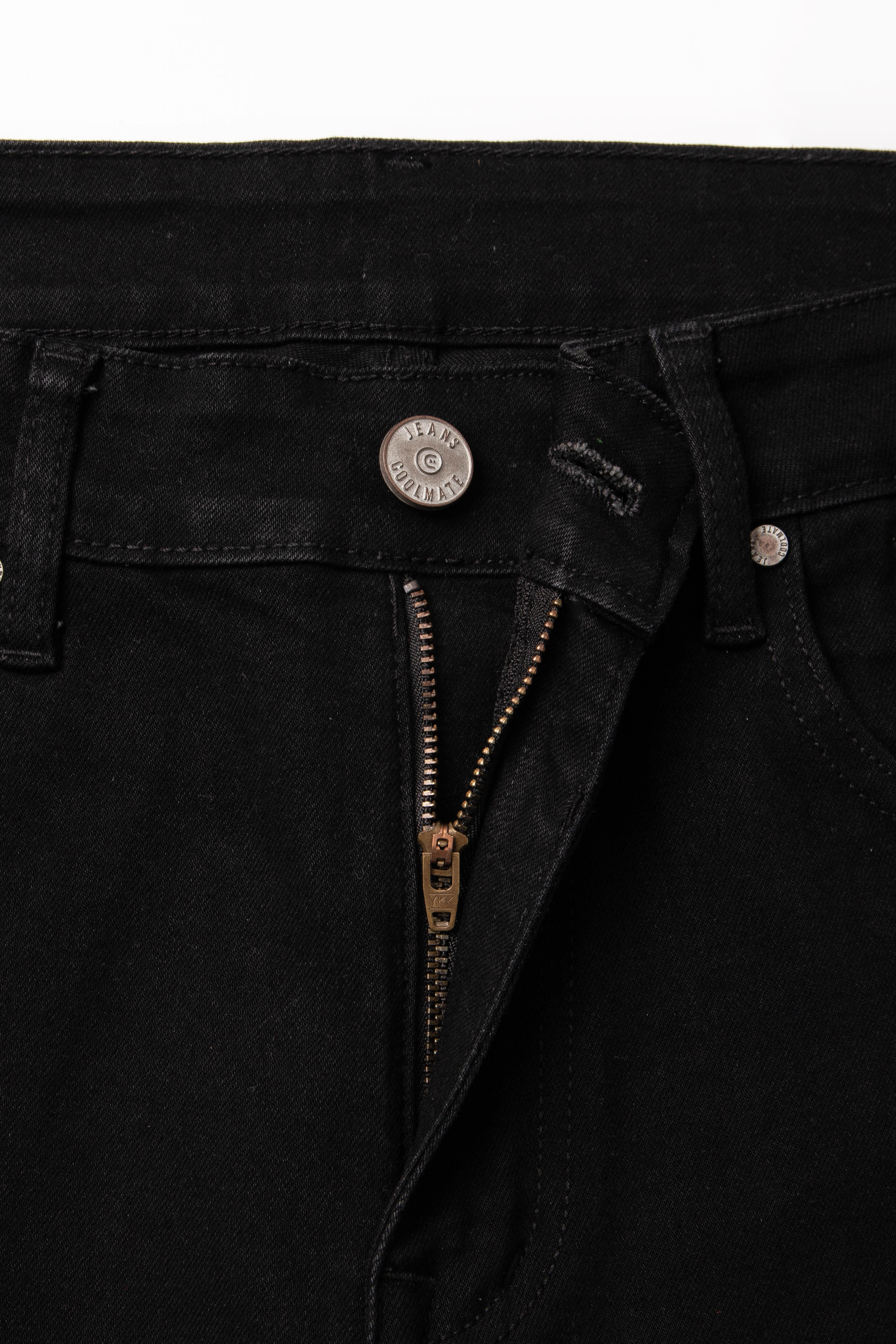 OUTLET - Quần Jeans Basic Slim V2 Đen 5