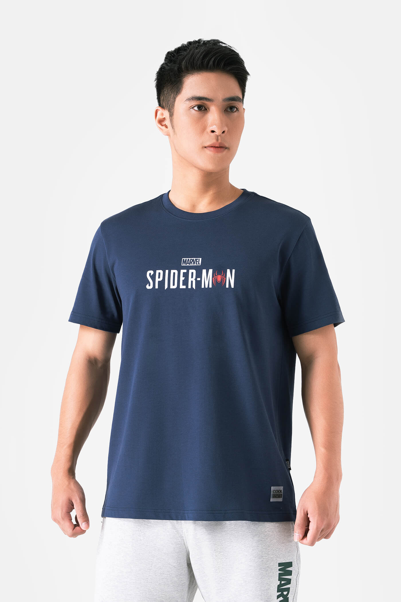 Áo thun Marvel logo Spider-Man Xanh Navy