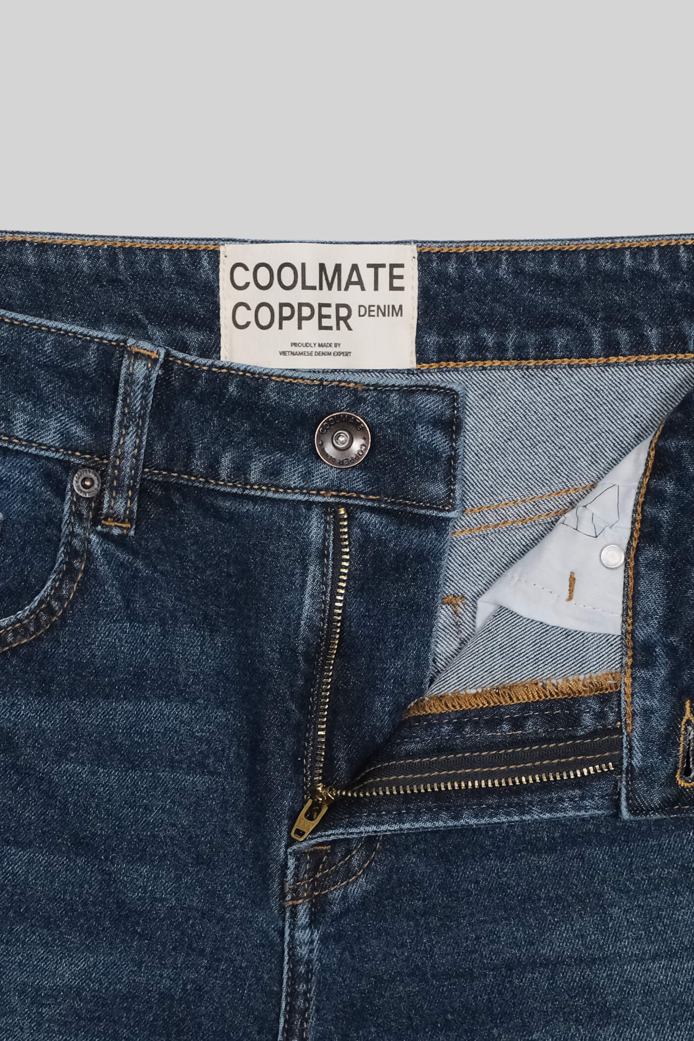 Coolmate x Copper Denim | Quần Jeans dáng Slim Fit xanh-dam 8