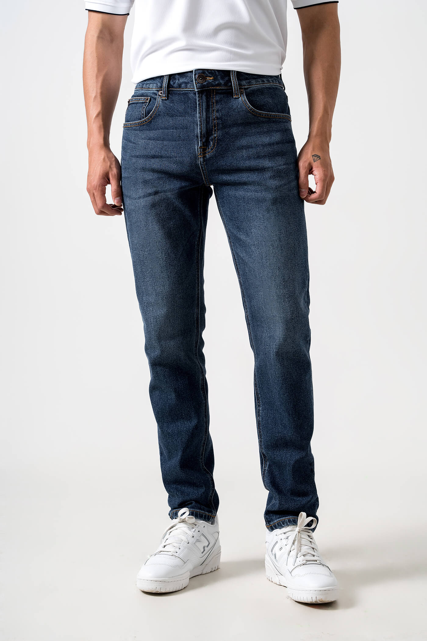 Jeans Copper Denim Slim Fit xanh-dam 3