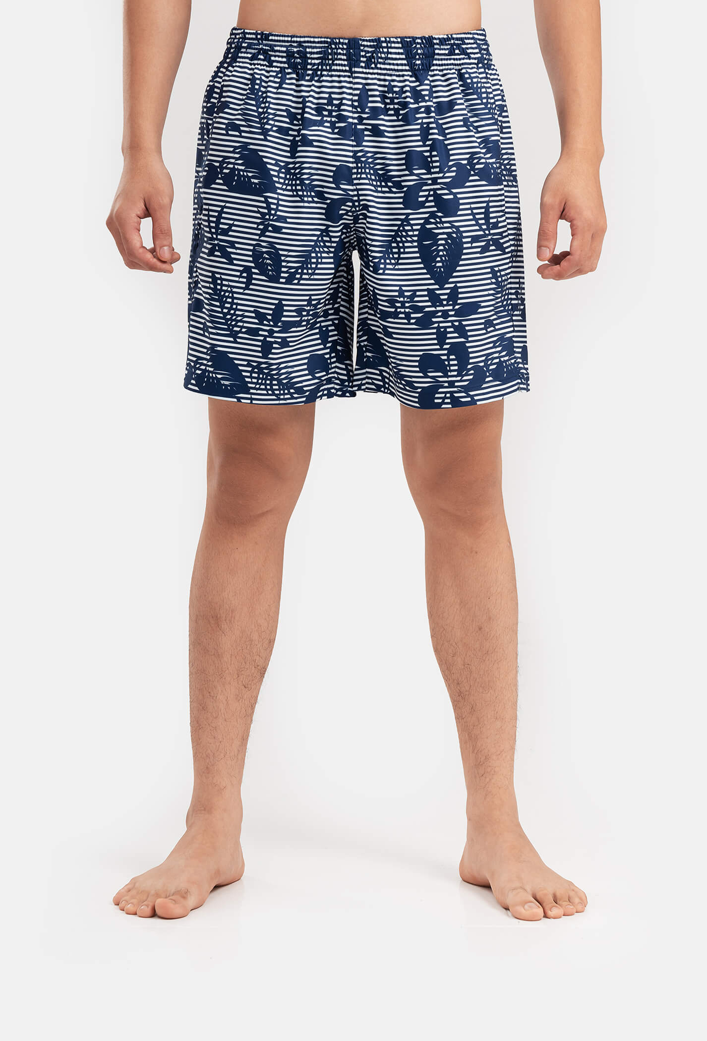 Deal - Quần shorts nam Classic Beach có túi khoá sau Xanh đậm 3