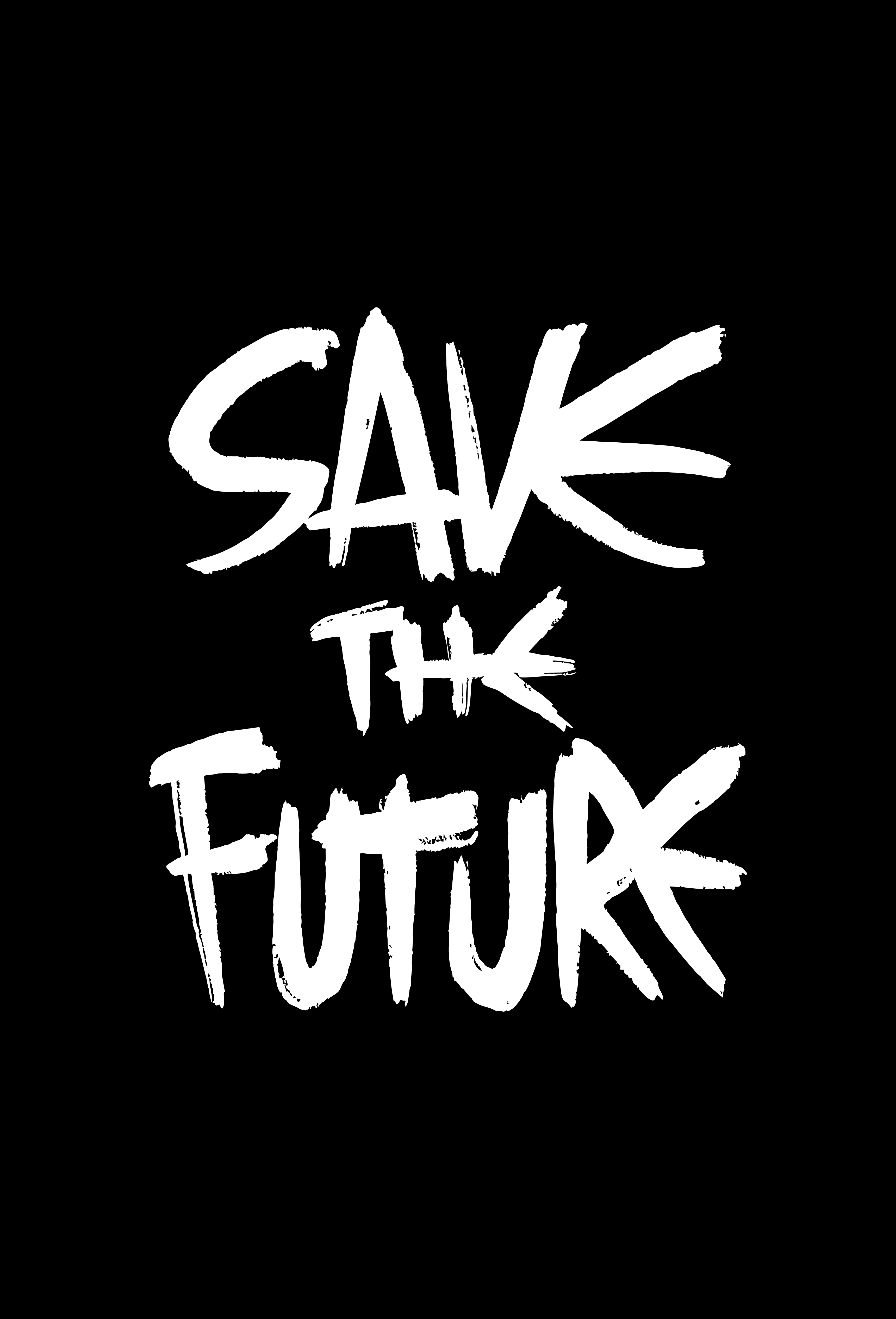 Áo thun in Save The Future - màu Đen  1