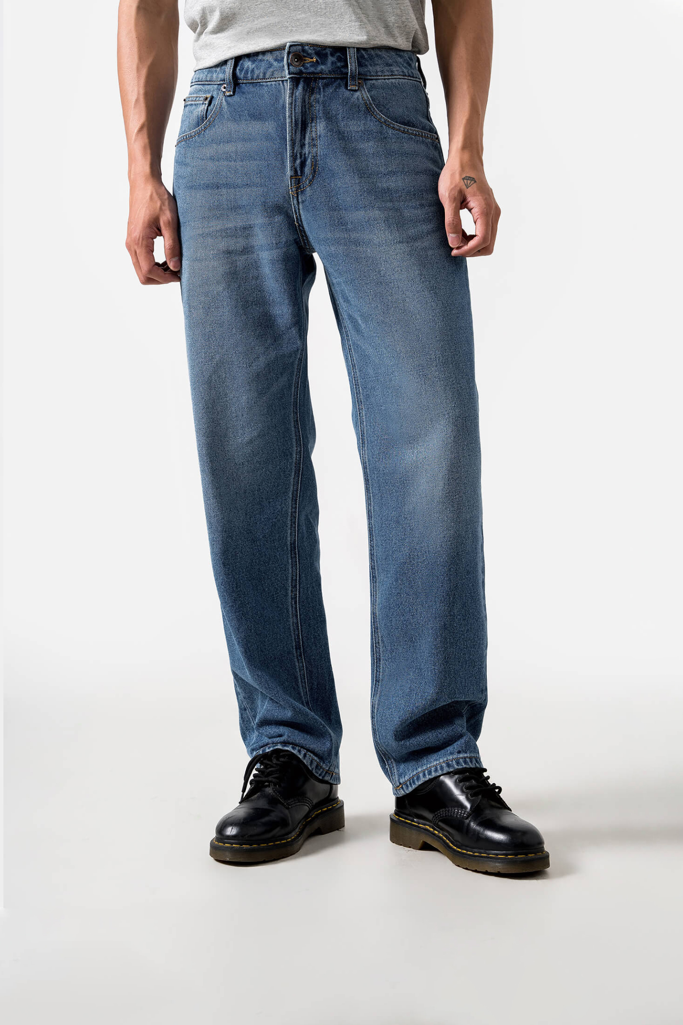 Jeans Copper Denim Straight xanh-nhat