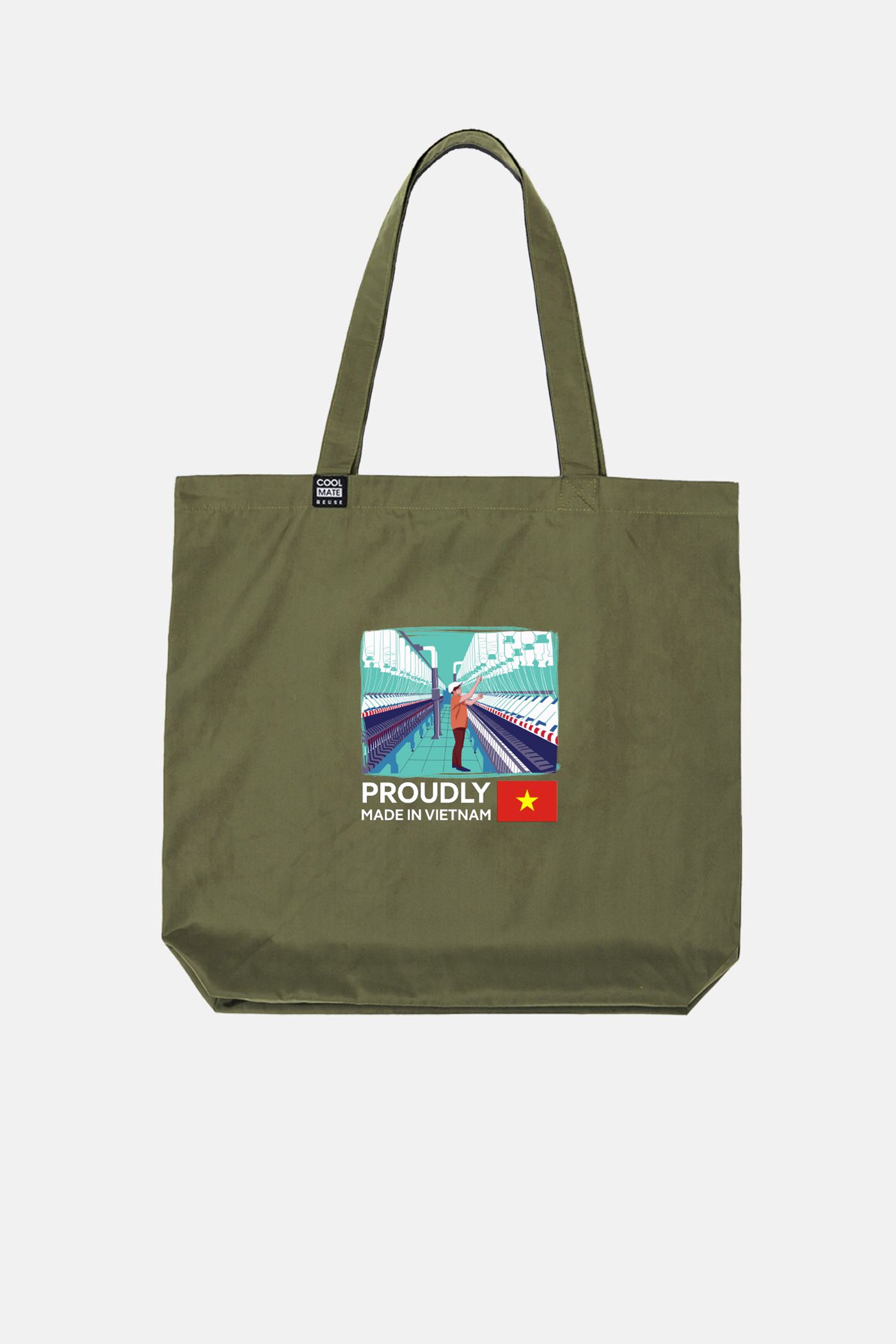 Proudly | Túi Clean Bag - màu Xanh Rêu in-noi-soi