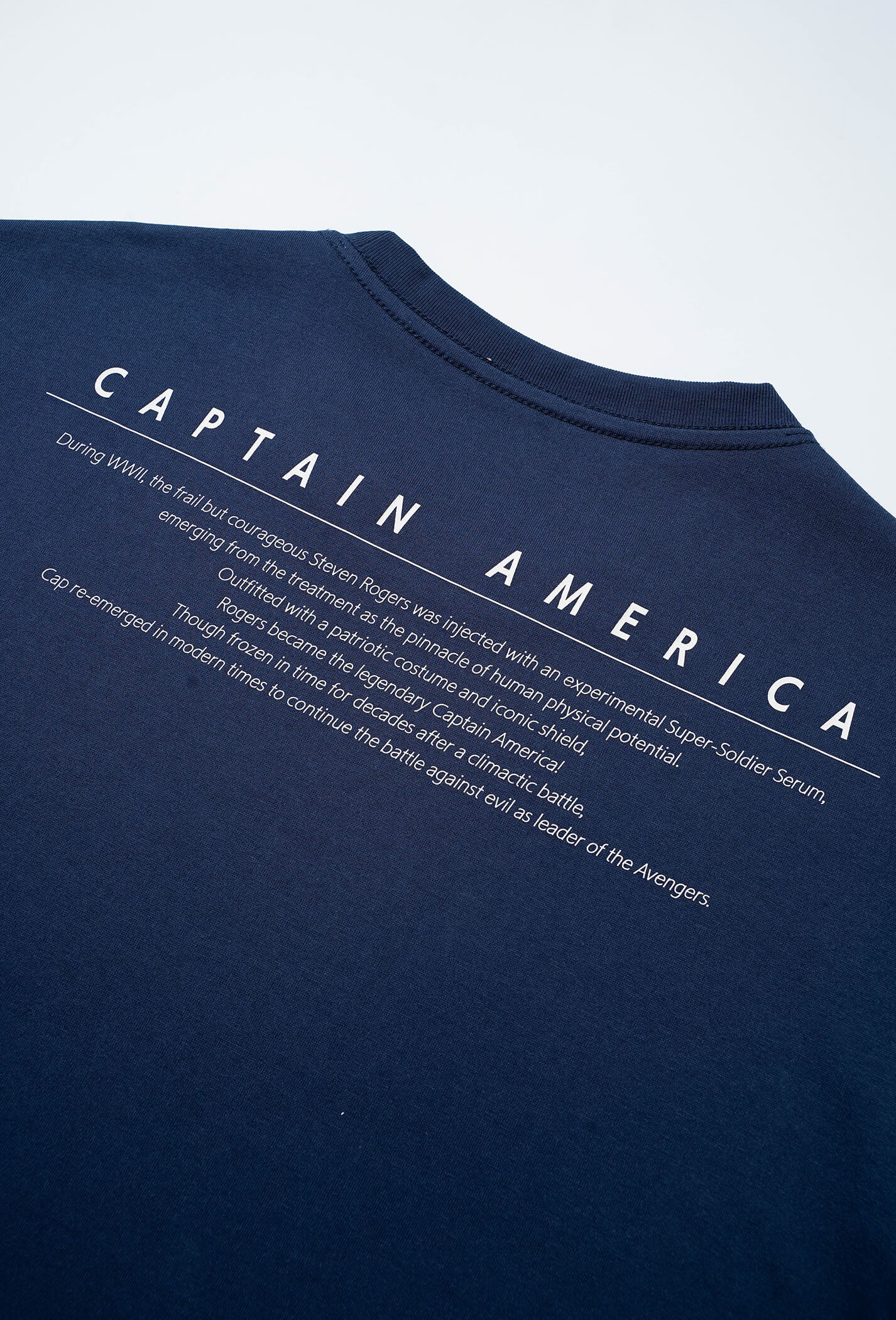 Áo thun Marvel Captain America Quote - màu Navy  4