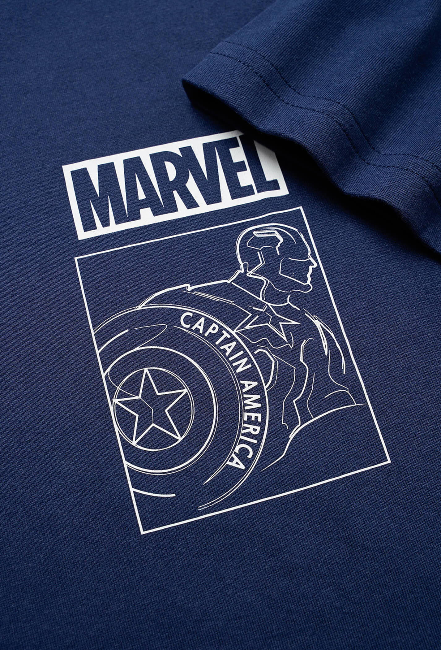 Áo thun Marvel Captain America Quote - màu Navy  1