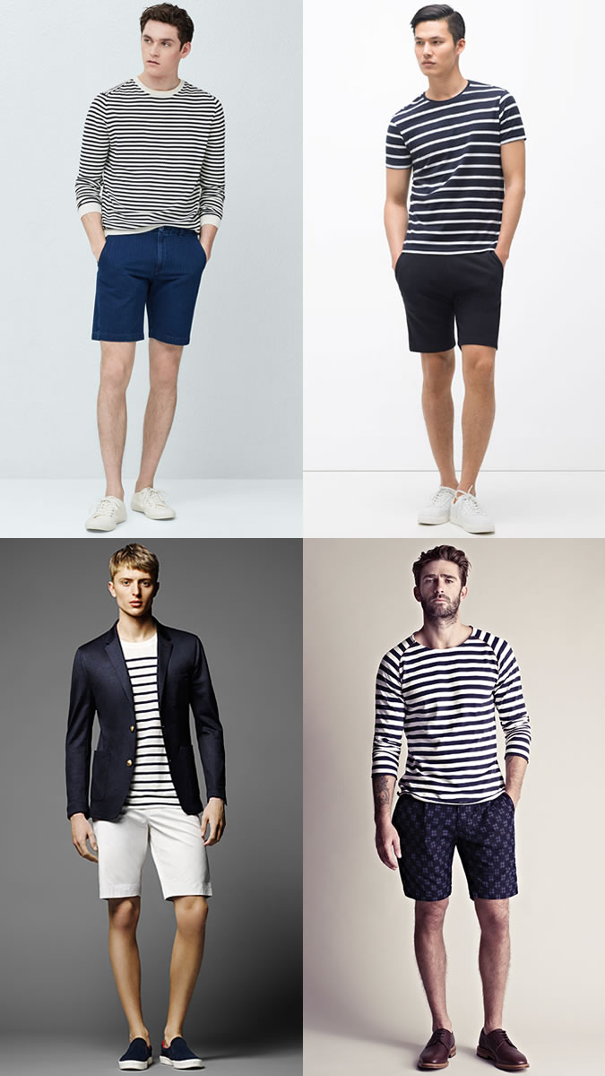 Áo thun và quần short nam- Set đồ sành điệu cho ngày hè