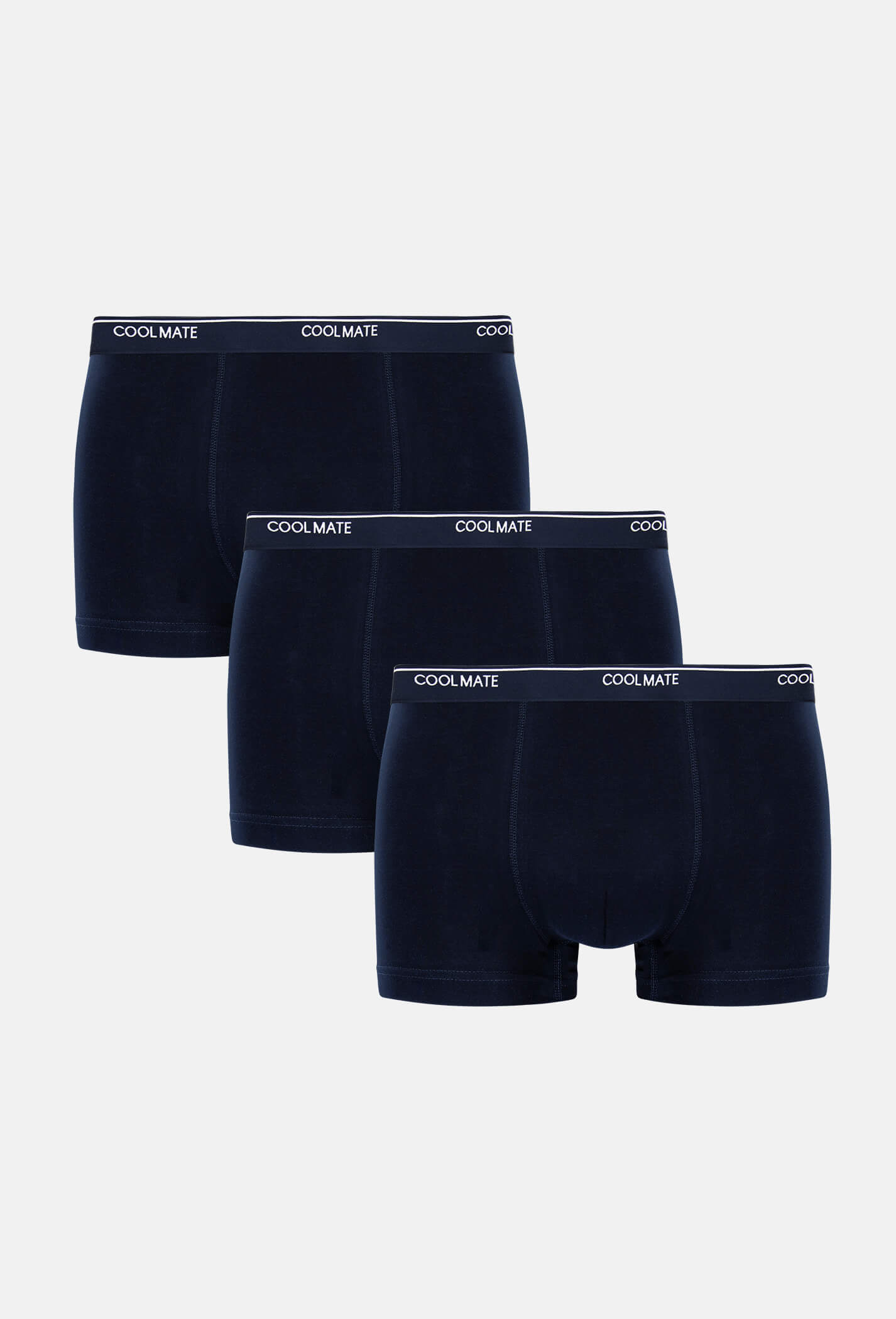 Combo 03 quần lót nam trunk Cotton Compact siêu mát S2  xanh-navy 1