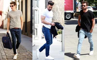 Top 7 cách phối đồ với áo thun và quần jean nam thanh lịch 2022