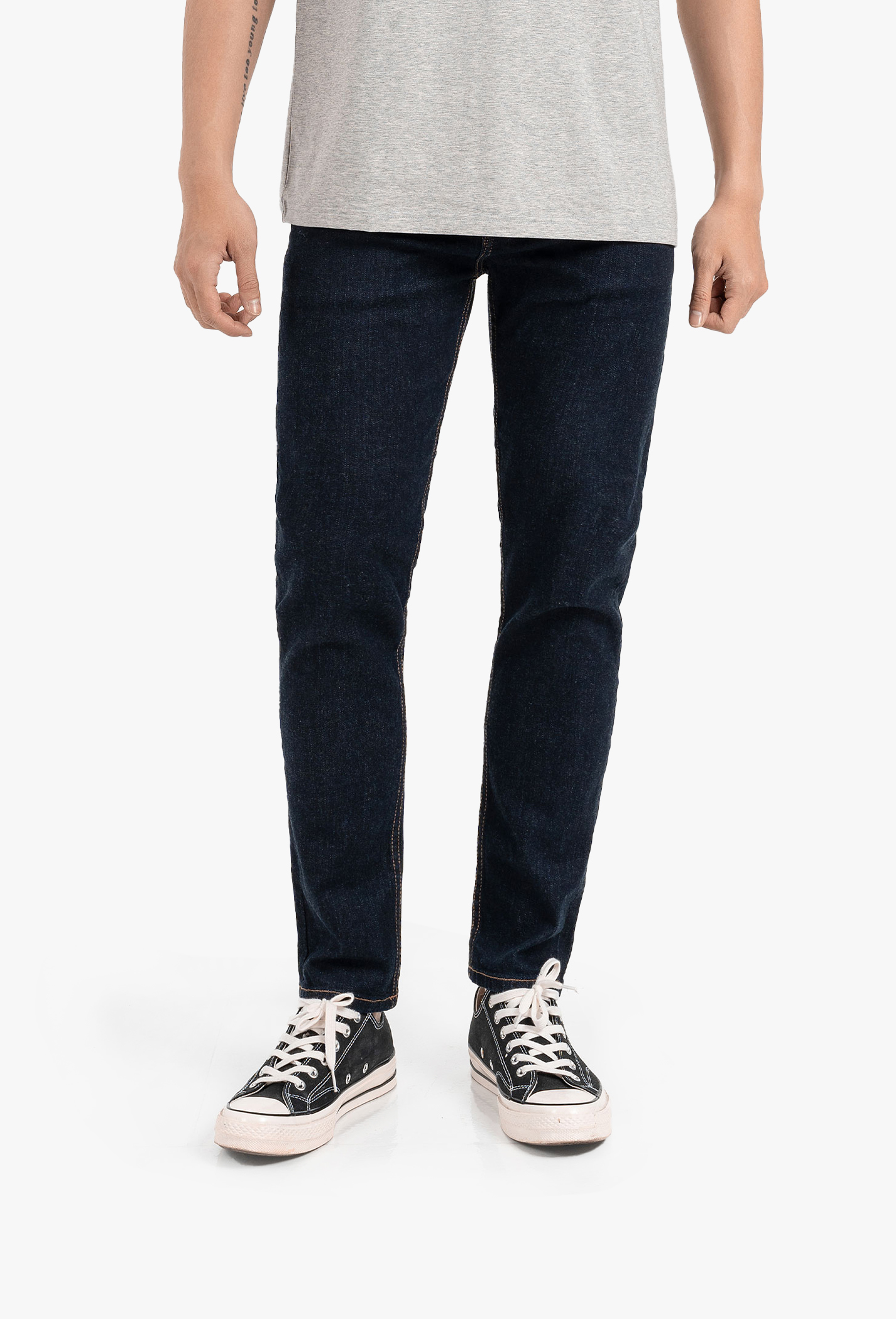 Quần Jeans Basic Slim V2 Xanh garment