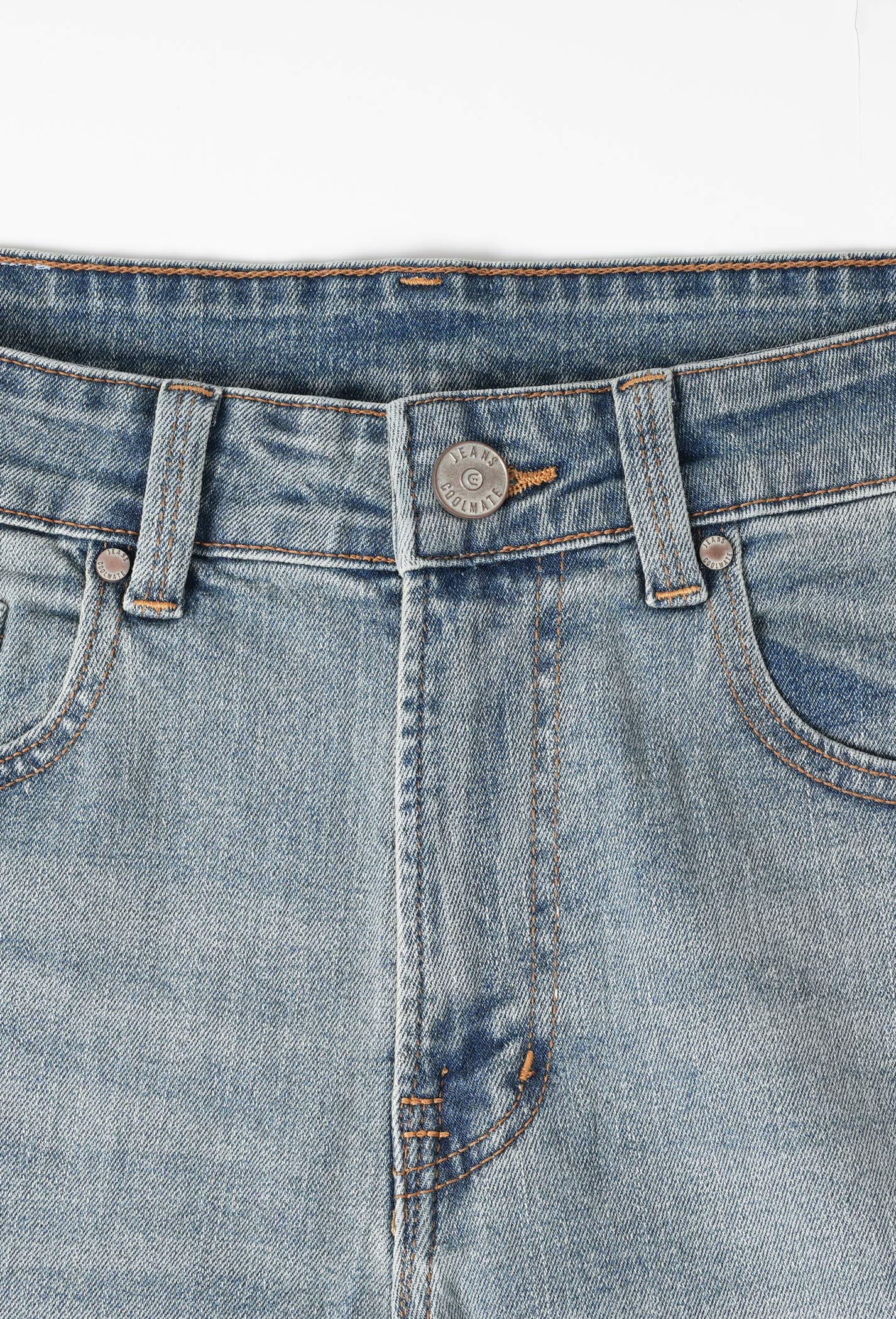 OUTLET - Quần Jeans Basic Slim V2 Xanh nhạt 7