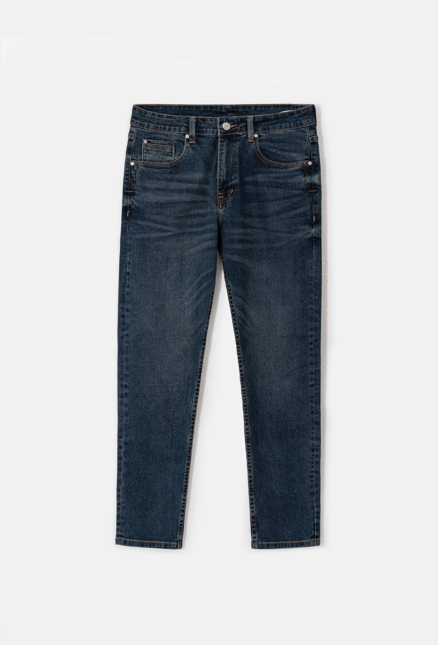 Quần Jeans Basic Slim V2 Xanh �����m 2