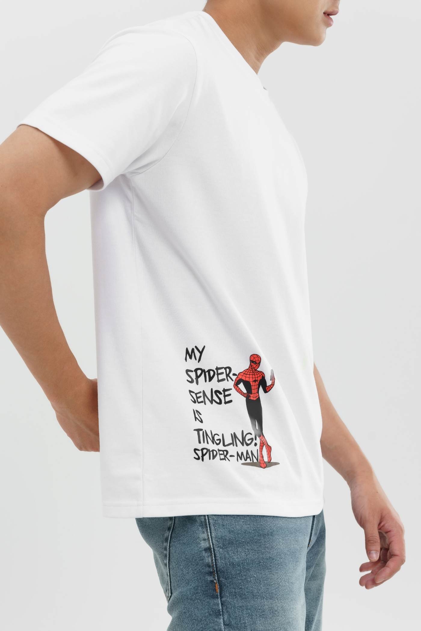 Áo thun Marvel Spider-Man Sense Trắng 3