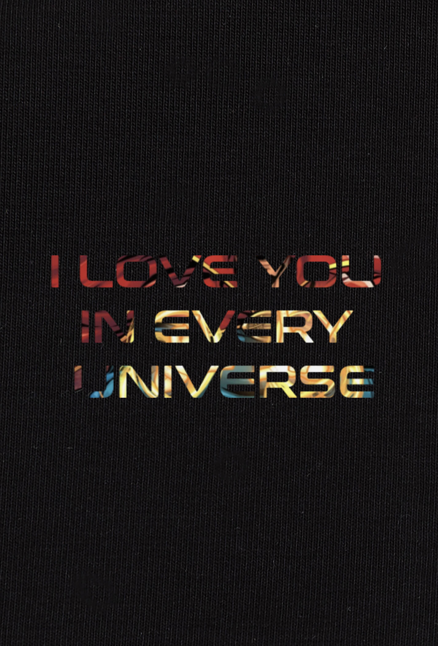 Áo thun Cotton Compact in "I Love You In Every Universe” Mẫu 1 2