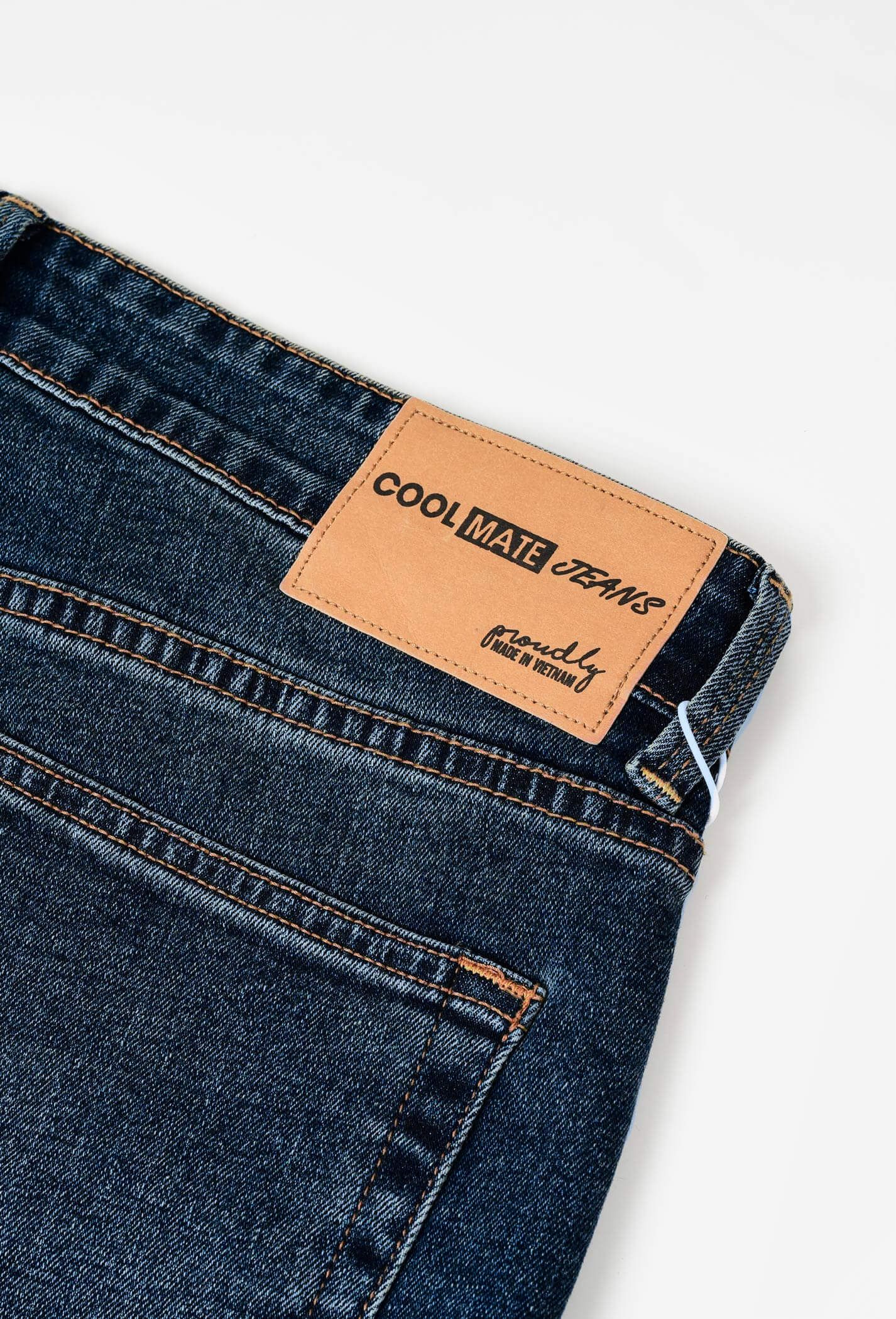 OUTLET - Quần Jeans Basic Slim V2 Xanh đậm 7