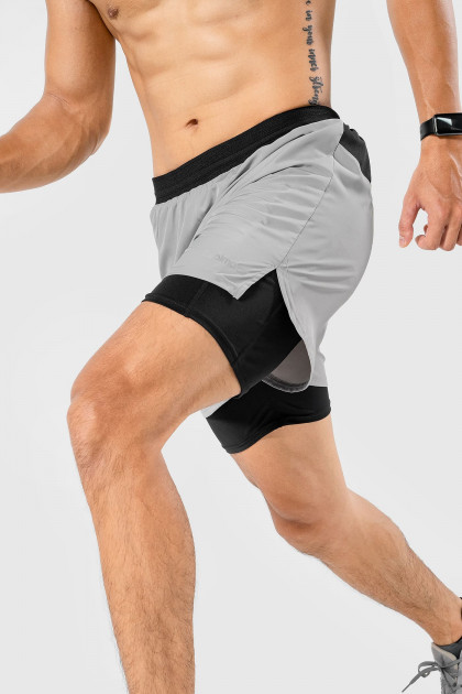 Quần shorts chạy bộ 2 lớp Essential Fast & Free Run more