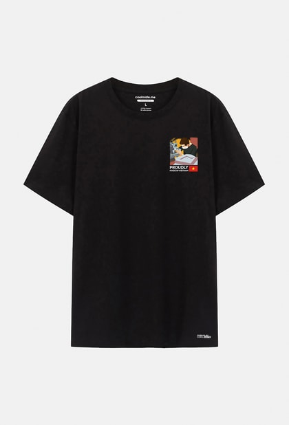 Proudly | Áo thun Cotton Compact "See me: Sawing" in màu V2