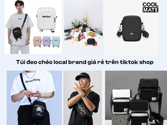 Gợi ý 7 túi đeo chéo Local Brand giá rẻ, chất lượng trên Tiktok Shop