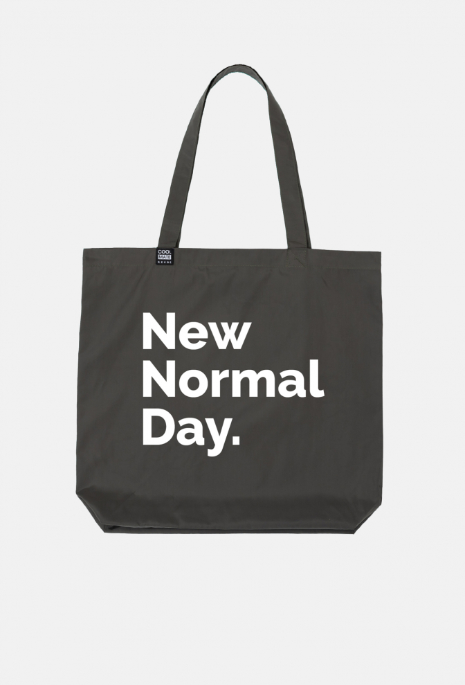 Túi Coolmate Clean Bag in chữ New Normal Day - Xanh rêu