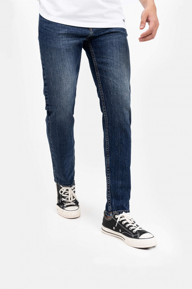 Quần Jeans Clean Denim dáng Slimfit  S3 - Xanh đậm