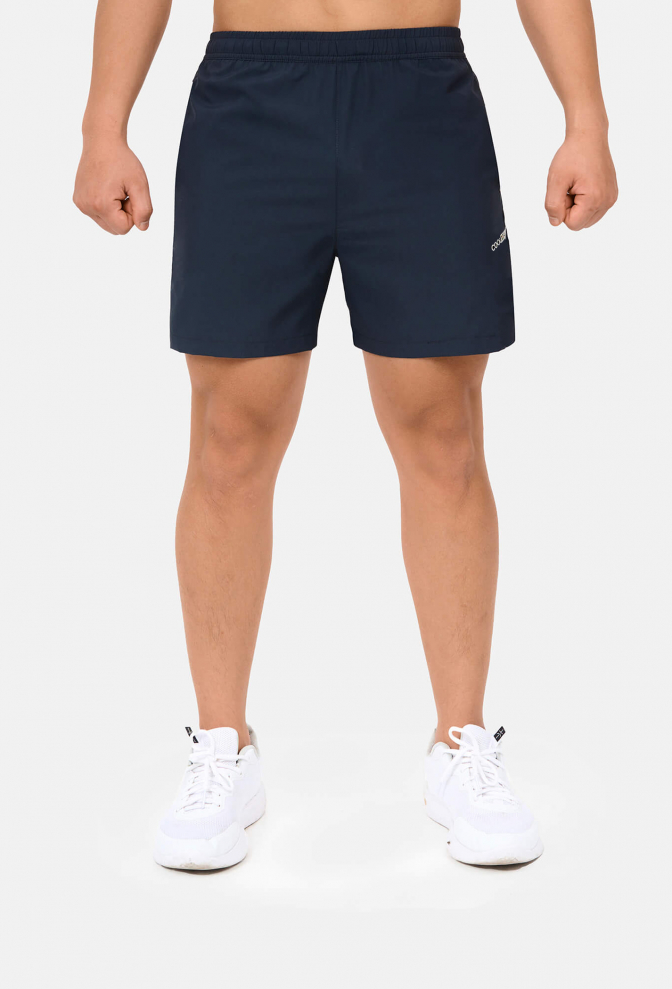 Quần shorts nam thể thao 5" xẻ gấu (túi sau có khóa kéo) - Xám chì