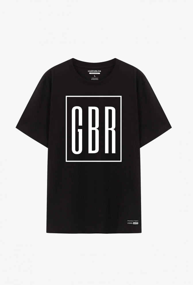 Coolmate x GBR | Áo thun ngắn tay Cotton Compact Premium GBR Square màu đen