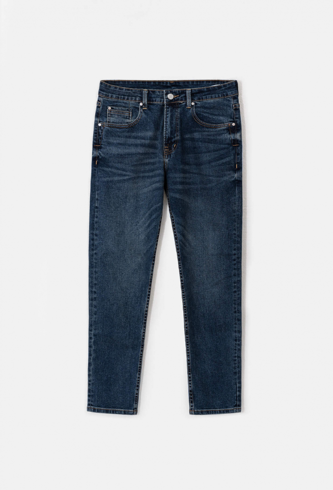 Quần Jeans Basic Slim V2 - Xanh đậm more