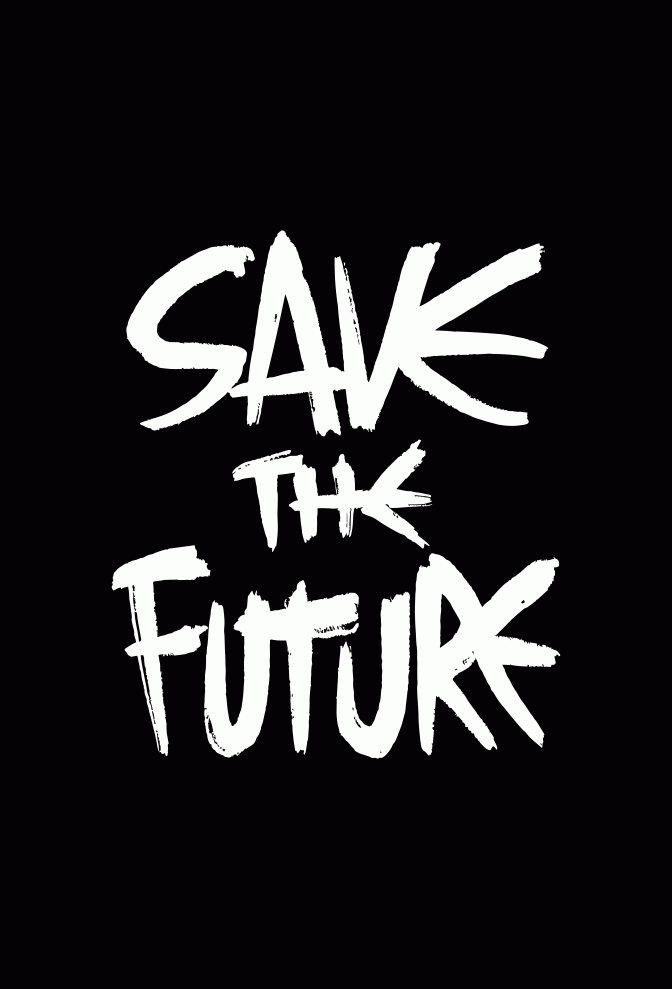 Áo thun in Save The Future - màu Đen more