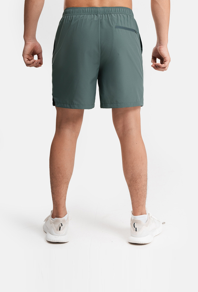 Quần shorts nam thể thao Recycle 7" V2 (túi sau có khóa kéo) - Xanh ngọc more