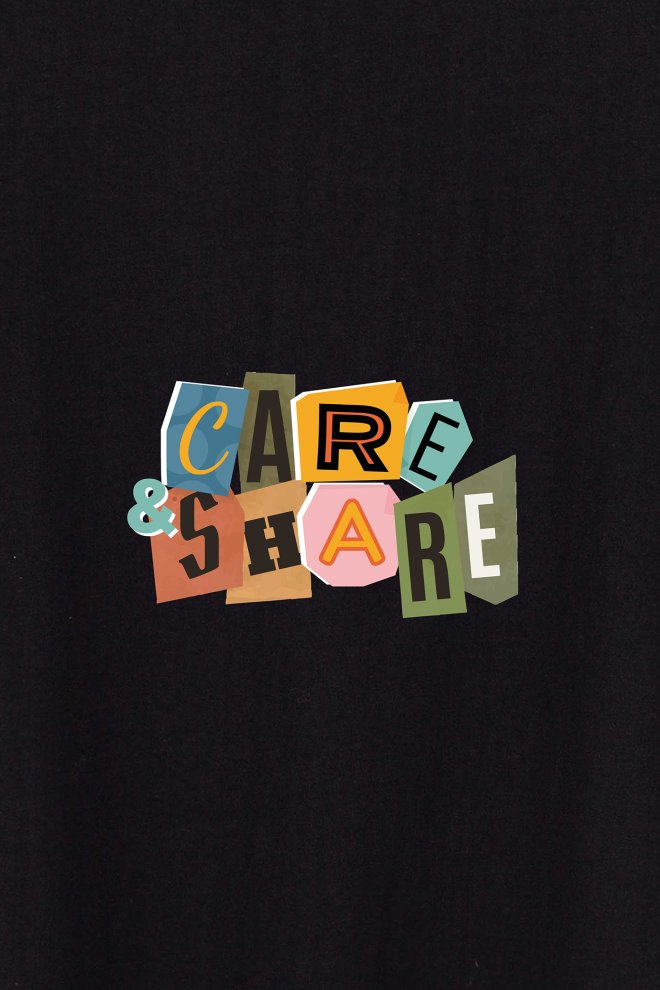 T-Shirt Care & Share màu sắc more