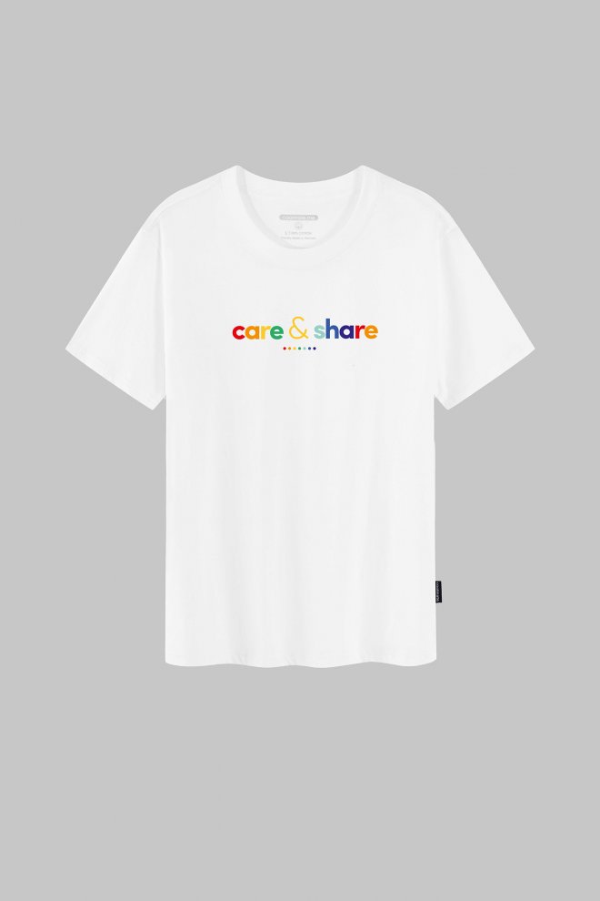 T-Shirt Care & Share Rainbow