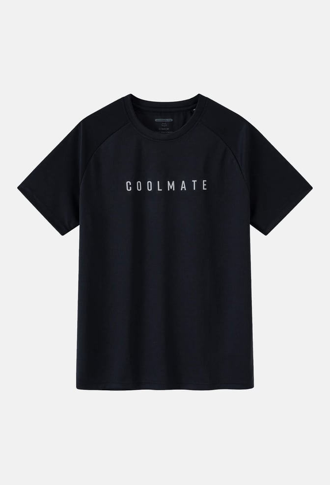 Áo thun nam thể thao Essential logo Coolmate - Đen more