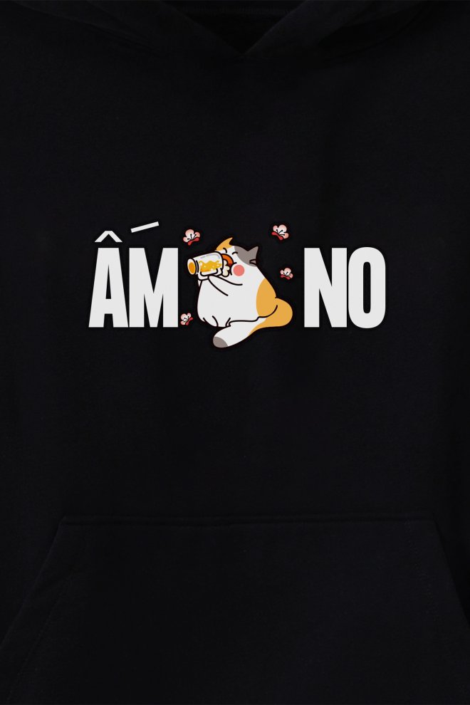 Áo hoodie oversize Ấm No more